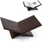Honoson Open Display Wood Book Stand x Shaped Holder for Bible, Dark Walnut by Honoson