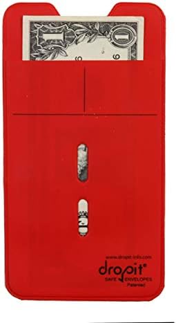 UBICON Reusable Vinyl Safe Deposit Envelope, Red, Size 50 by UBICON