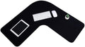 L Shaped Desk Mat Large Corner Mouse Pad Waterproof Curved Desk Mat, Black by Amylove