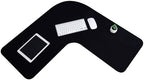 L Shaped Desk Mat Large Corner Mouse Pad Waterproof Curved Desk Mat, Black by Amylove