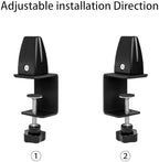 4-Pack Sneeze Guard Clamps for 1/8"" to 1"" Thick Panels, Adjustable Desk Partition Clips, Easy-to-Install Desk Privacy Panel Clips, Ideal for Office and Home Use, Black, 8HY-I0K-JXP340 - Image 4
