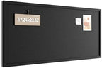 Fluxynara Framed Felt Bulletin Board, 47.2" x 23.6", Black by FLUXYNARA