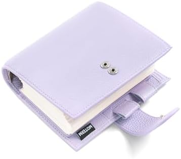 Moterm Pocket Luxe Rings Planner - Genuine Leather Binder Organizer (30mm Ring, Pebbled-Lavender) - Image 7