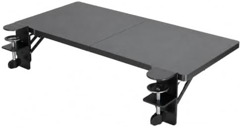 Desk Extender , 23.6'' x11.8 '' Foldable Table Extension Folding Wall Table Keyboard Extender for Desk Clamp-on Shelf for Dorm Bunk, Office, Kitchen Bar, additional storage platforms by WAMEIDA