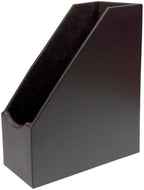 UnionBasic Leatherette Magazine File Holder Set of 4, Coffee - Image 6