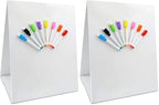 Magnetic Tabletop Desktop Easel &Whiteboard with Bonus 8X Dry Erase Markers. Double Sided and Self-Standing (16” X 12.5”) (Pack of 2) by Stickyourhappymoment