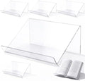 SiliFine 6 Pack Clear Acrylic Book Display Stands, 12 x 8.5 x 5.1 in by SiliFine