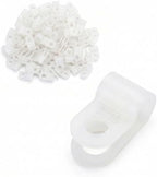 BAOMAIN 3/16-Inch R-Type Cable Clamps, 1000-Pack Wire Nylon Wire Management Clips, UC-0.5 Screw-On Cord Fasteners for Home, Office, and Industrial Use by Baomain