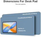 Aothia Faux Leather Desk Mat - Non-Slip PU Leather Desk Blotter, Waterproof Writing Surface, Large Desk Pad for Office & Home (Denim Blue, 55" x 17") - Image 5