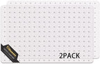 Plastic Office Chair Mat for Carpeted Floors, 2 Pack Heavy Duty Floor Mat,Eco-Friendly Series Studded Carpet Desk Chair Mats-30'' x 48'' (30 inches X 48 inches X 2 PCS- NO Lip) by Sillamate