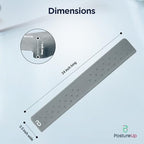 EdgeRest PostureUp L-Shaped Memory Foam Wrist Rest, Ergonomic Elbow and Forearm Support for Desk, Non-Slip Universal Fit, Light Gray - Image 6