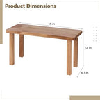 15 Inches Acacia Wooden Desktop Organizer Shelf, Cabinet Riser & Counter Display Stand for Top of Desk Home Office Kitchen Coffee Table Display Stand - Image 4