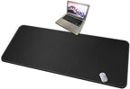 CENNBIE 59" x 27.5" Leather Desk Mat, Large Desk Pad XXL(Black) by CENNBIE