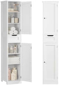 Iwell 66.9" Tall Bathroom Storage Cabinet with 2 Doors & 1 Drawer by IWELL