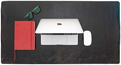 Venito Premium Leather Desk Mat (36 X 19 inch) - Large Mouse Mat for Home Office Accessories (Rustic Black)* - Image 2