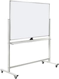 Mobile Whiteboard on Wheels, 48"x36" Double-Sided Magnetic Dry Erase Board - Flipchart Easel for Office, Classroom & Home, Rolling Stand with Easy Flip Feature by Unknown