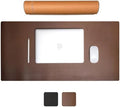 Desk Pad-Premium Full Grain Genuine Leather-Handmade with Cowhide Crazy Horse Leather-31.5x15.8in (Vintage Brown) by SUNUU