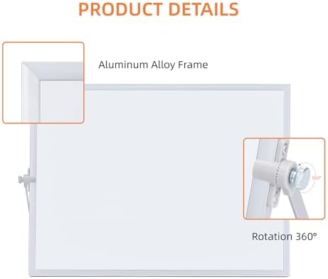 MXG Magnetic Whiteboard,12x16 Double-Sided Desk Dry Erase Board with Stand - Image 5