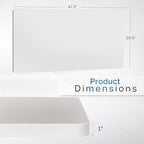 VIVO White 48 x 30 in Solid Table Top, DESK-TOP48-30W - Image 3