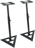 Rockville RSM3 27.5"-43.3" Studio Monitor Bookshelf Speaker Stands, Pair by Rockville