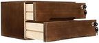 Wooden Desk Organizer with Lockable Drawers, 2-Tier Countertop Storage Cabinet File Cabinet Jewelry Organizer Home Office Supplies Organization Unit (Walnut-2 Lock) - Image 5