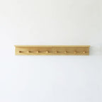 Entrance Coat Rack ，Coat Hooks, Wall-Mounted Wooden Hook Rack, Wall-Mounted Shelves(Oak Color Finish—A-2) - Image 2