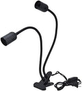 Hilitand Clip Lamp Holder Clamp Desk Lamp, Flexible Wire Neck E26/E27 Clip On Lamp Holder for Desk Clip Lamp, Bedside Lamp, Table Lamp(US Plug) by Hilitand