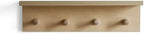 Entrance Coat Rack ，Coat Hooks, Wall-Mounted Wooden Hook Rack, Wall-Mounted Shelves(Birch Color Finish—A-1) - Image 2