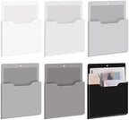 Fuutreo Magnetic Wall File Holder,6pcs,Achromatic Colors,Vertical-large by Fuutreo