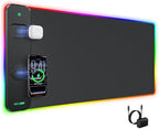 Magnetic Wireless Charging Mouse Pad Gaming, 31.5"x15.8" Large Desk Mat by abcmat