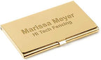 Executive Gift Shoppe | Custom Engraved Brass Business Card Holder by ExecutiveGiftShoppe
