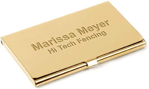 Executive Gift Shoppe | Custom Engraved Brass Business Card Holder by ExecutiveGiftShoppe