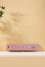 Desk Clamp Power Strip with Nightlight, 40W Fast Charging, 10FT Extension Cord, 4x20W USB-C & 2 USB Ports, 5 AC Outlets, Fits 1.69-Inch Table Edges - Image 6