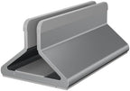 Vertical Stand with Adjustable Width Compact Vertical Laptop Stand Lightweight Desktop Laptop Holder for Home Office, Gray by Unknown