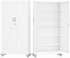 GAIOUS 78.7" Tall Metal Storage Cabinet with Lock and Wheels, File Cabinet by GAIOUS