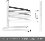 VIVO Ergonomic Height Adjustable Foot Rest Relief Platform, Elevated Stool for Comfortable Sit to Stand Workstation, Non-Slip Surface, Portable, Home Office Classroom Use, White, STAND-FT01W - Image 5