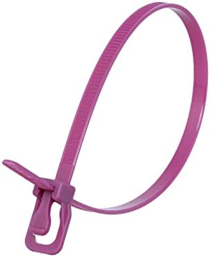 RETYZ 14-Inch Purple Reusable Releasable Cable Ties – 100 Pack, 50 lb Strength, Patented Quick-Release, Tool-Free Design for Home, Office, and Light Industrial Use by RETYZ