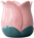 ban.do Cute Flower Vase for Coffee Table Decor/Centerpieces/Dining Table, Small Unique Ceramic Vase (Pink) - Image 2