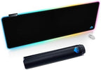 Cacoy 55"x20" RGB Gaming Mouse Pad XXL,Non-Slip LED Lighting Desk Mat,Black by Cacoy