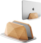 AFOOYO Vertical Laptop Stand - Wooden Adjustable Laptop Holder,Desktop Dock Compatible with All MacBook, Surface,Chromebook,Dell & More(Beechwood) by AFOOYO
