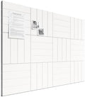 Bumusty 48" x 36" Large Cork Board Alternative, Milky White by BUMUSTY