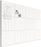 Bumusty 48" x 36" Large Cork Board Alternative, Milky White by BUMUSTY