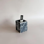 Natural Marble Stone Square Storage Container Empty Vessel Holder Cup for Candle/Pens/Sundries items (Calacatta Black) - Image 5