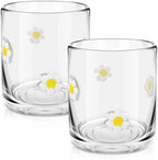 SiliFine 2 PCS Flower Icon Juice Glasses by SiliFine