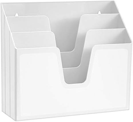 Acrimet Horizontal Triple File Folder Organizer Sorter, Letter Size, White by Organizingyourlife