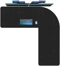 Vyaaa L Shaped Mouse Pad, 59"x59"x19.6" Large Corner Mouse Desk Mat, Black by Vyaaa