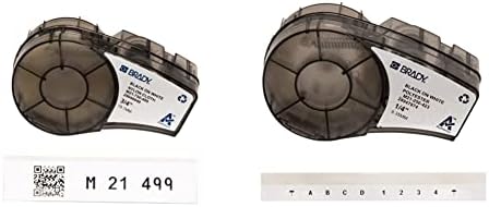Brady Authentic (M21-750-499) Multi-Purpose Nylon Label for General Identification, Wire Marking, and Laboratory Labeling, Black on White material (M21-250-423) White Harsh Environment Polyester Label by BradyCorp