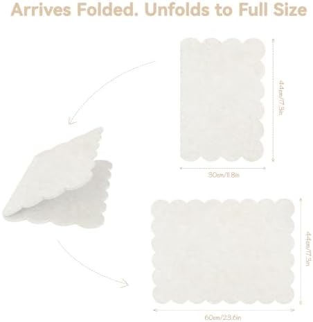 Scalloped Bulletin Board 24x18 inches, Decorative Felt Pin Board for Wall - Image 7