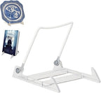 KINGDOM SOLUTIONS - 3.5" White Acrylic Display Stand Made in USA - 48 Pack by KINGDOMSOLUTIONS