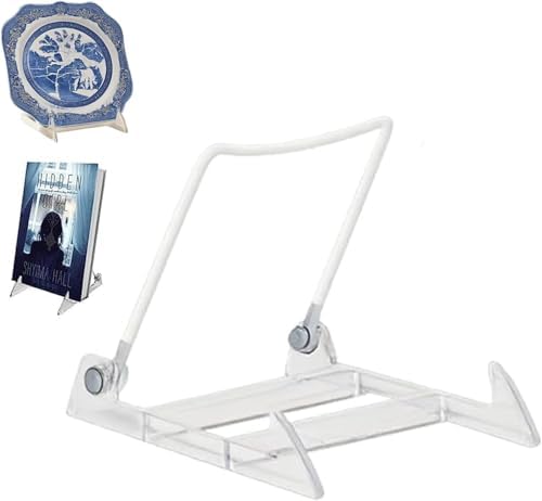 KINGDOM SOLUTIONS - 3.5" White Acrylic Display Stand Made in USA - 48 Pack by KINGDOMSOLUTIONS